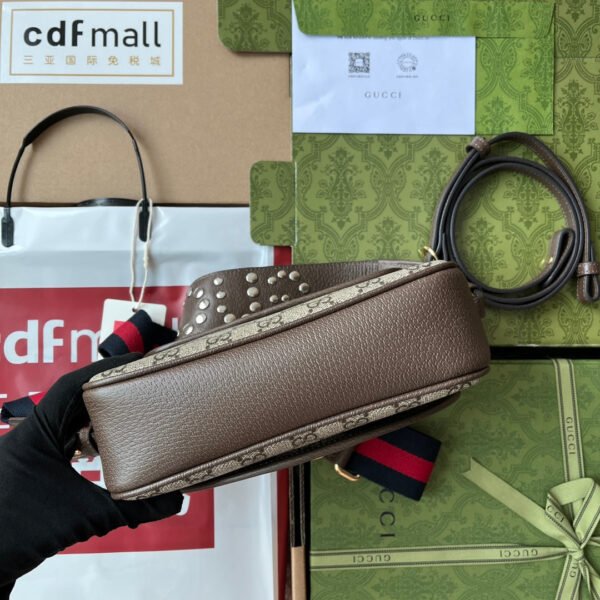 gg Ophidia gg Small Shoulder Bag Beige And Brown For Women, Women’s Bags 9.1in/23cm gg