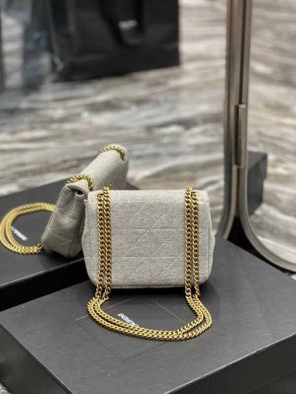 YSSL Jamie Mini Chain Bag Grey For Women, Women’s Bags 6.9in/17.5cm YSL 6981622F9271407