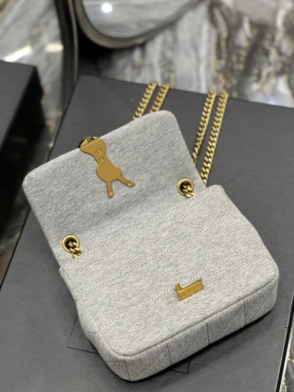 YSSL Jamie Mini Chain Bag Grey For Women, Women’s Bags 6.9in/17.5cm YSL 6981622F9271407
