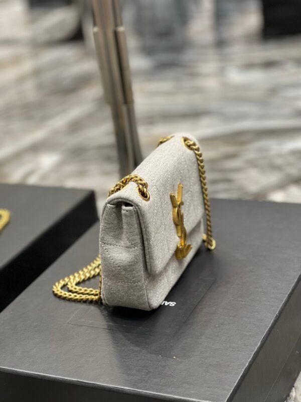 YSSL Jamie Mini Chain Bag Grey For Women, Women’s Bags 6.9in/17.5cm YSL 6981622F9271407