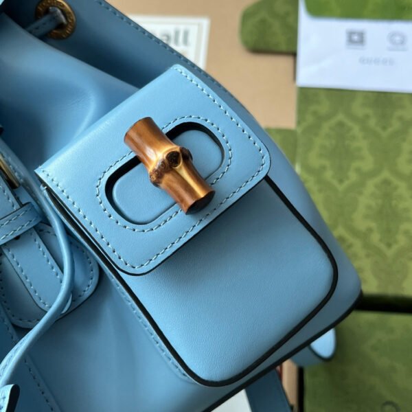 gg Bamboo Small Backpack Blue For Women, Women’s Bags 8.6in/22cm gg ??702101 UZY0T 4338