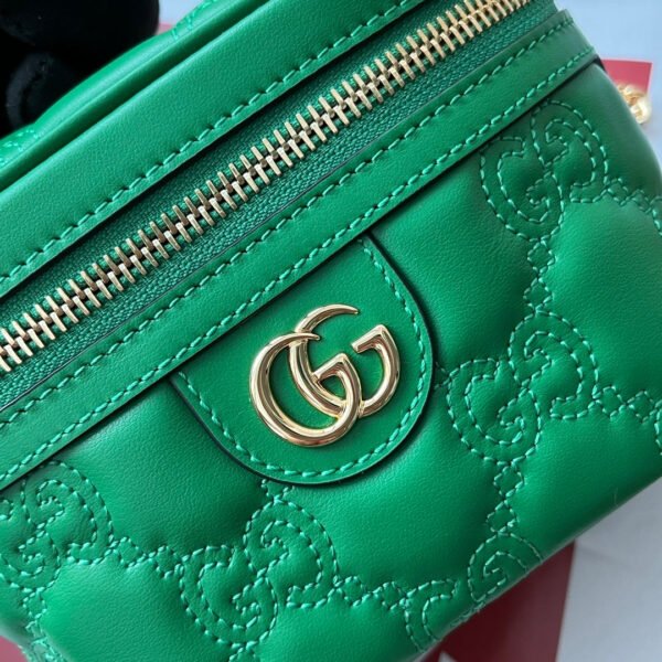gg Quilted gg Mini Handbag Green For Women, Women’s Bags 6.3in/16cm gg 723770 UM8IG 3219